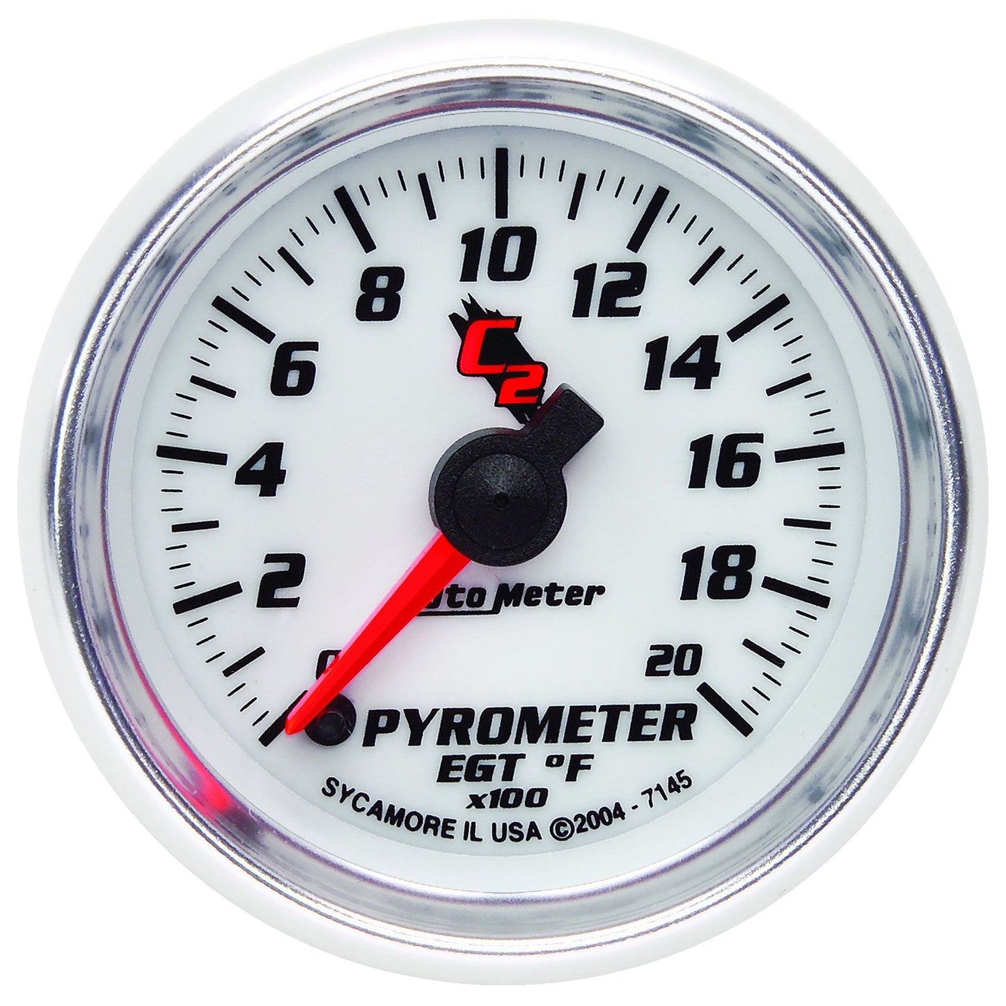 AutoMeter 2-1/16 in. PYROMETER 0-2000 Fahrenheit C2 7145