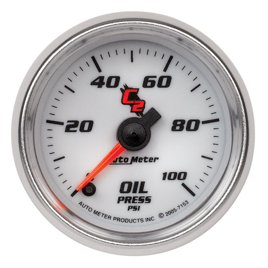 AutoMeter 2-1/16 in. OIL PRESSURE 0-100 PSI C2 7153