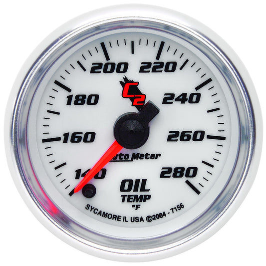 AutoMeter 2-1/16 in. OIL TEMPERATURE 140-280 Fahrenheit C2 7156