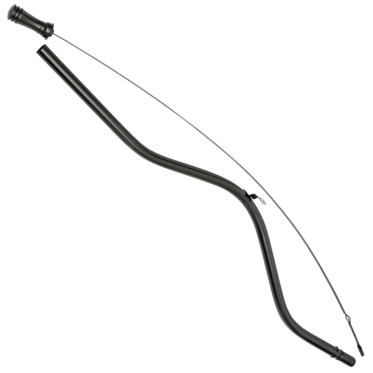 Trans-Dapt Performance Black Aluminum Handle 27 In. Transmission Dipstick; Chevy Turbo 350 7167