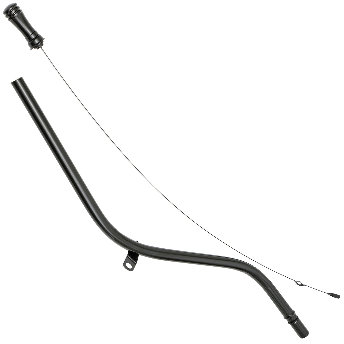 Trans-Dapt Performance Black Aluminum Handle 24 In. Transmission Dipstick; Chevy Turbo 400 7176