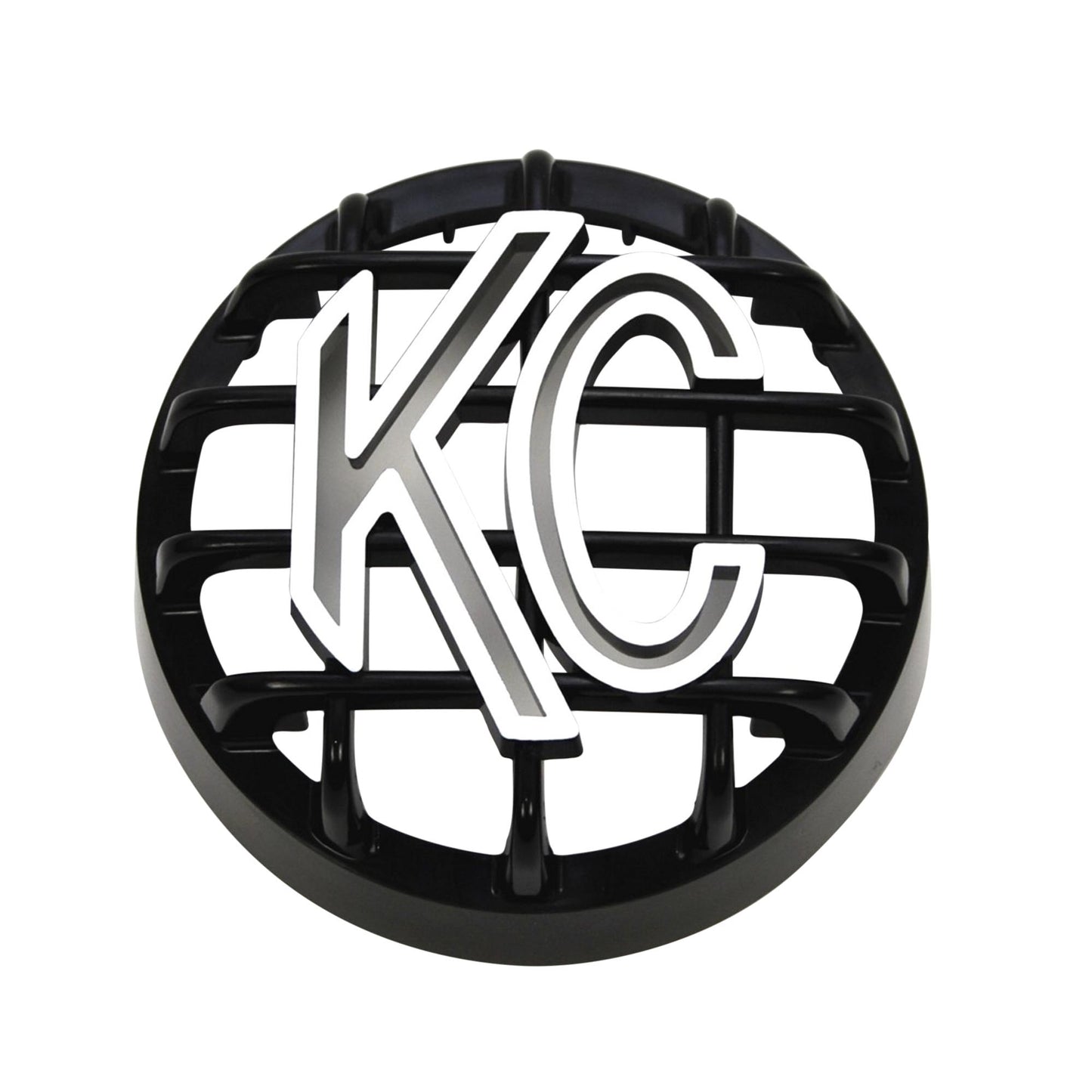KC HiLiTES 4 in Rally 400 - Stone Guard - ABS Plastic - Black / White KC Logo 7219