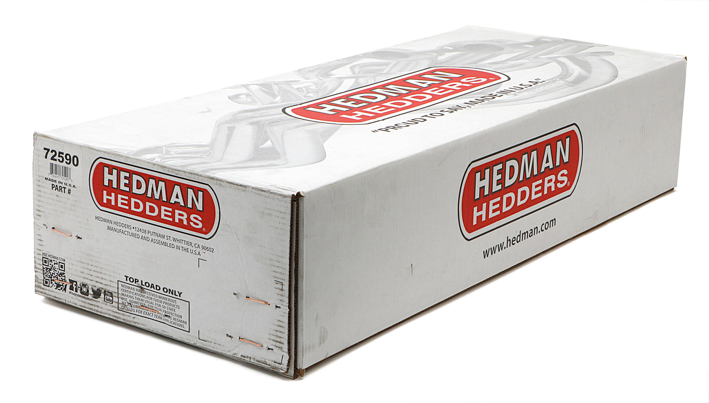 Hedman Hedders STAINLESS HEADERS; 1-5/8 IN. TUBE DIA.; 3 IN. COLL.; FULL LENGTH DESIGN 72590