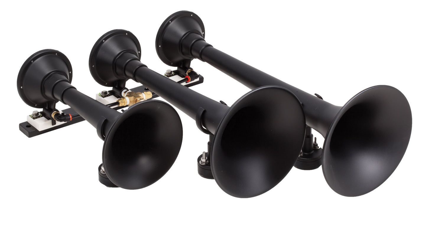 Kleinn Air Horns - 730 - Black Triple Train Horn
