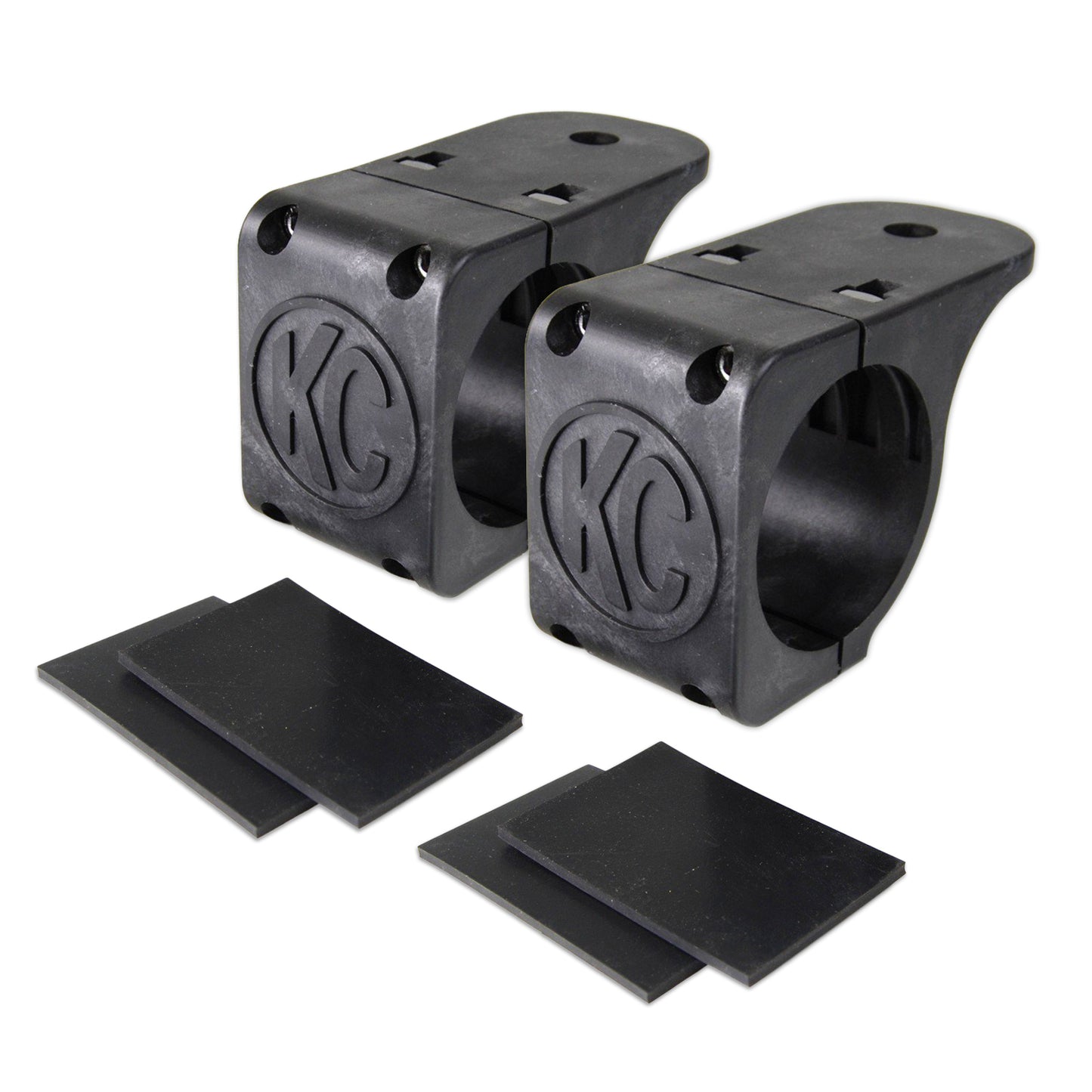KC HiLiTES Bracket Set - Tube Clamp Light Mount - Rubber Adjustment Shims - 1.75 in - 2.0 in 73071