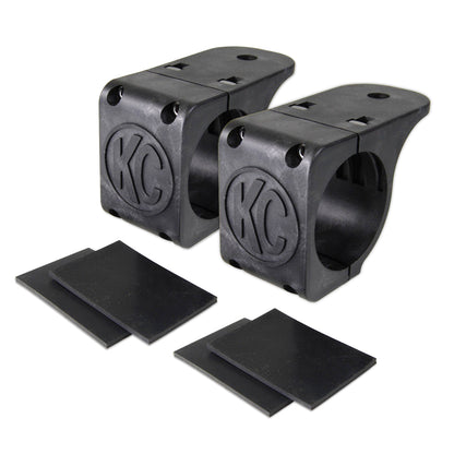 KC HiLiTES Bracket Set - Tube Clamp Light Mount - Rubber Adjustment Shims - 1.75 in - 2.0 in 73071