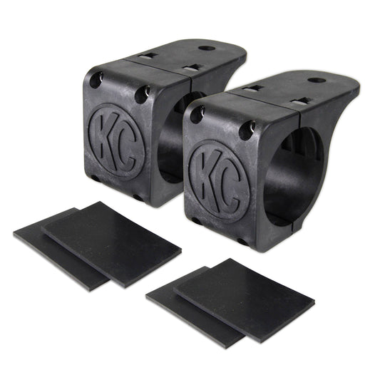 KC HiLiTES Bracket Set - Tube Clamp Light Mount - Rubber Adjustment Shims - 1.75 in - 2.0 in 73071