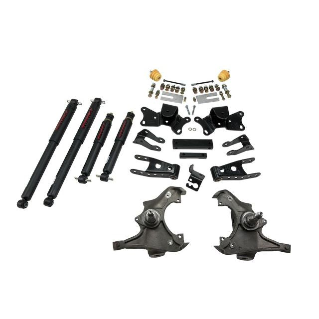 BELLTECH 719ND LOWERING KITS Front And Rear Complete Kit W/ Nitro Drop 2 Shocks 1997-2000 Chevrolet Silverado/Sierra 3/4 Ton & 1 Ton ((All Cabs)/Dually) 3 in. F/4 in. R drop W/ Nitro Drop II Shocks