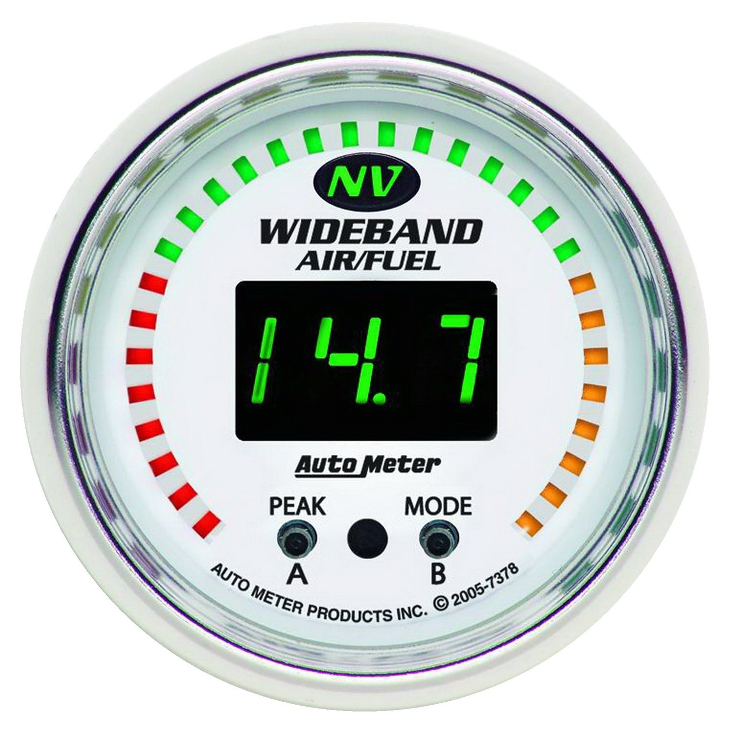 AutoMeter 2-1/16 in. WIDEBAND PRO AIR/FUEL RATIO 6:1-20:1 AFR NV 7378