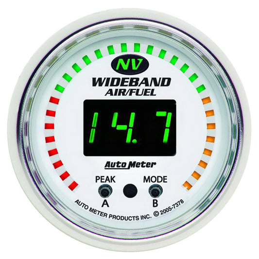 AutoMeter 2-1/16 in. WIDEBAND PRO AIR/FUEL RATIO 6:1-20:1 AFR NV 7378