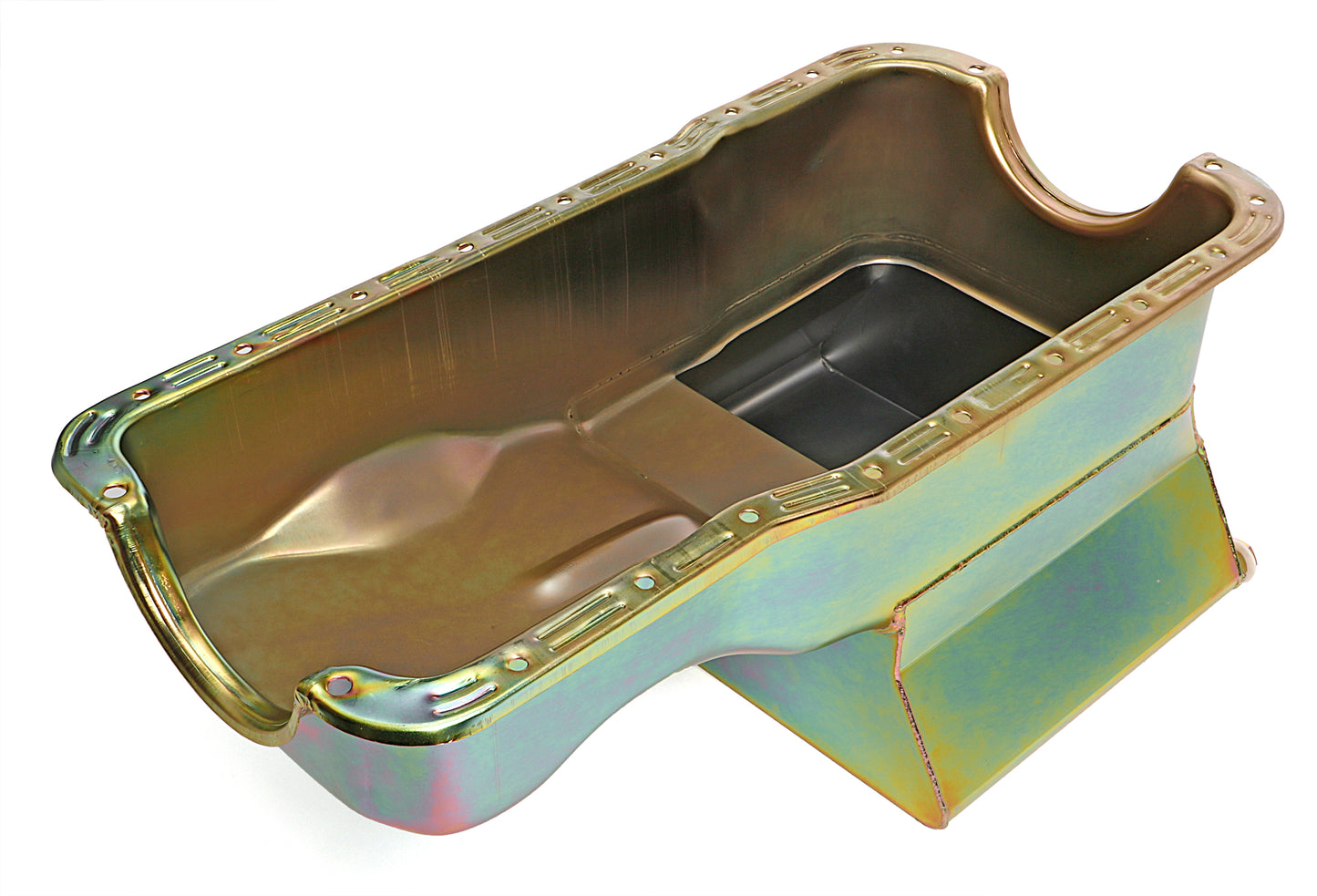 Trans-Dapt Performance Sb Ford Oil Pan 1965-1987 260-289-302 7Qt Front Sump Zinc 7417