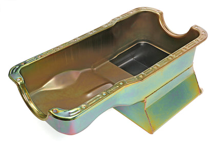 Trans-Dapt Performance Sb Ford Oil Pan 1965-1987 260-289-302 7Qt Front Sump Zinc 7417