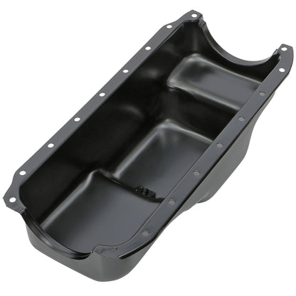 Trans-Dapt Performance Oil Pan; Black Steel; 1971-80 Chrysler 360 7428