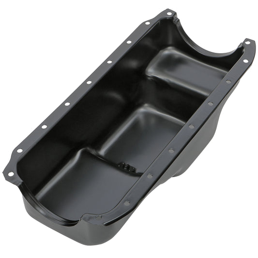 Trans-Dapt Performance Oil Pan; Black Steel; 1971-80 Chrysler 360 7428