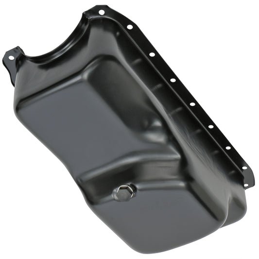 Trans-Dapt Performance Oil Pan; Black Steel; 1971-80 Chrysler 360 7428