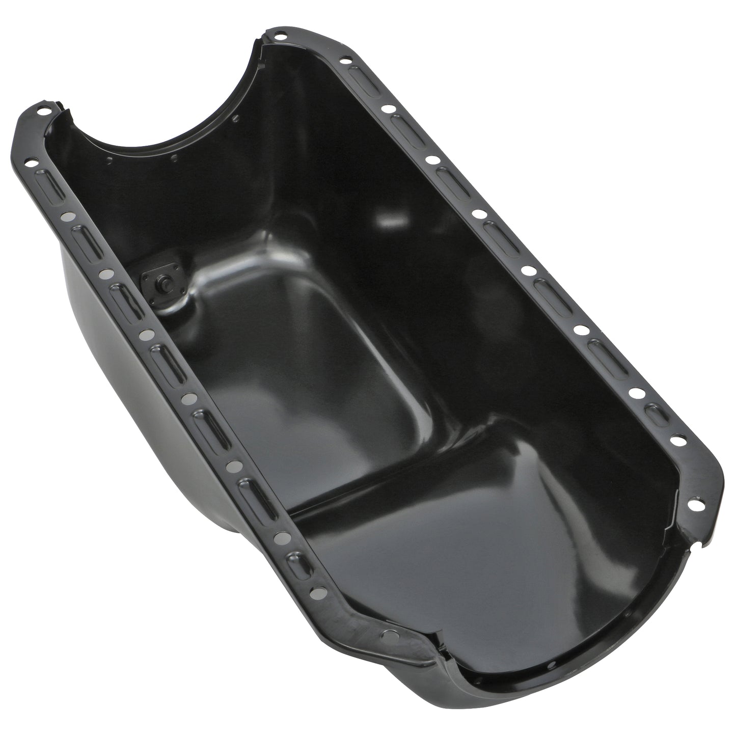 Trans-Dapt Performance Oil Pan; Black Steel; 1955-58 Chrysler Hemi 392 7429