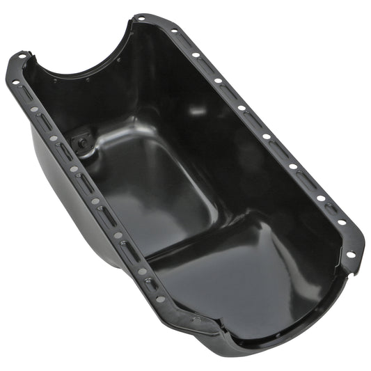 Trans-Dapt Performance Oil Pan; Black Steel; 1955-58 Chrysler Hemi 392 7429