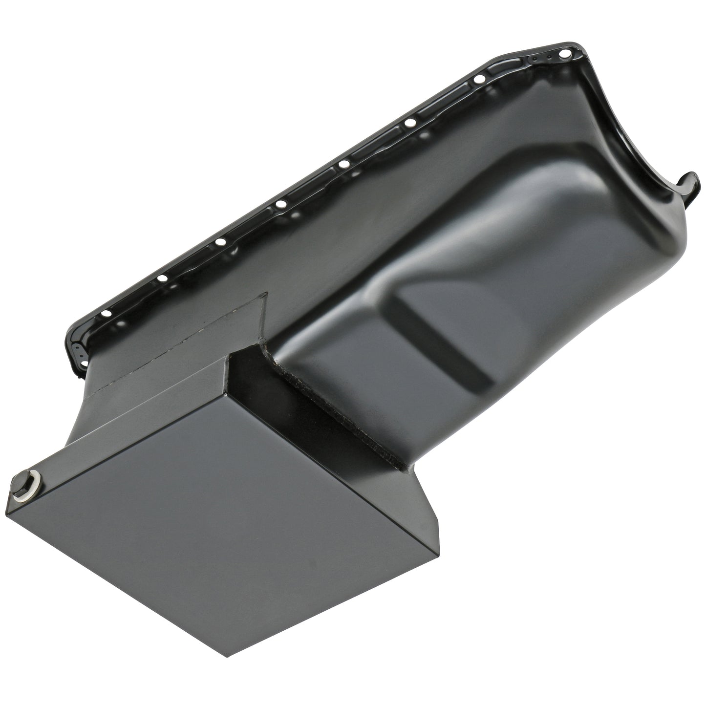 Trans-Dapt Performance Street & Strip Oil Pan With Kickouts Black Steel 7 Qts. Capacity; 8-1/4 In. Deep; 1955-79 Chevy 283-400 7436