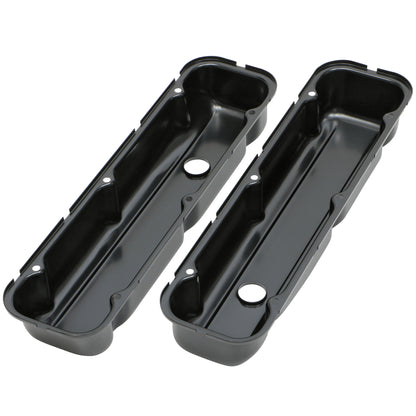 Trans-Dapt Performance Valve Covers Buick 350 1968-81- Black Steel 7438
