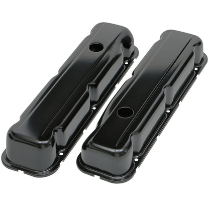 Trans-Dapt Performance Valve Covers Buick 350 1968-81- Black Steel 7438