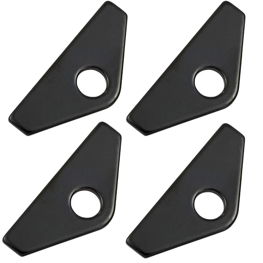 Trans-Dapt Performance Mini, Steel Valve Cover Retaining Tabs; Set Of 4- Black Finish 7448