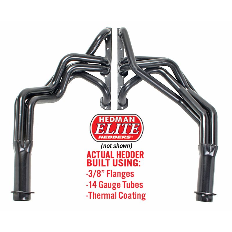 Hedman Hedders ELITE HEADERS; 1-5/8 IN. TUBE DIA.; 3 IN. COLL.; FULL LENGTH DESIGN 68128