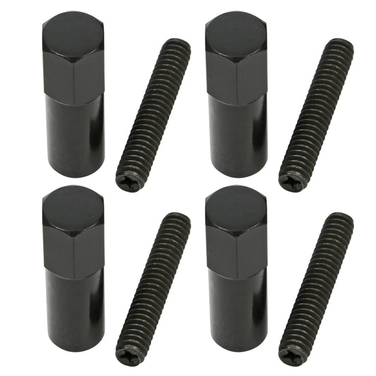 Trans-Dapt Performance 1/4 In.-20 X 1-3/8 In. Hex Stud Style Valve Cover Bolts- Black Steel 7449