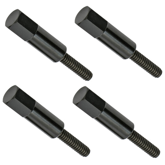 Trans-Dapt Performance 1/4 In.-20 X 1-3/8 In. Hex Stud Style Valve Cover Bolts- Black Steel 7449