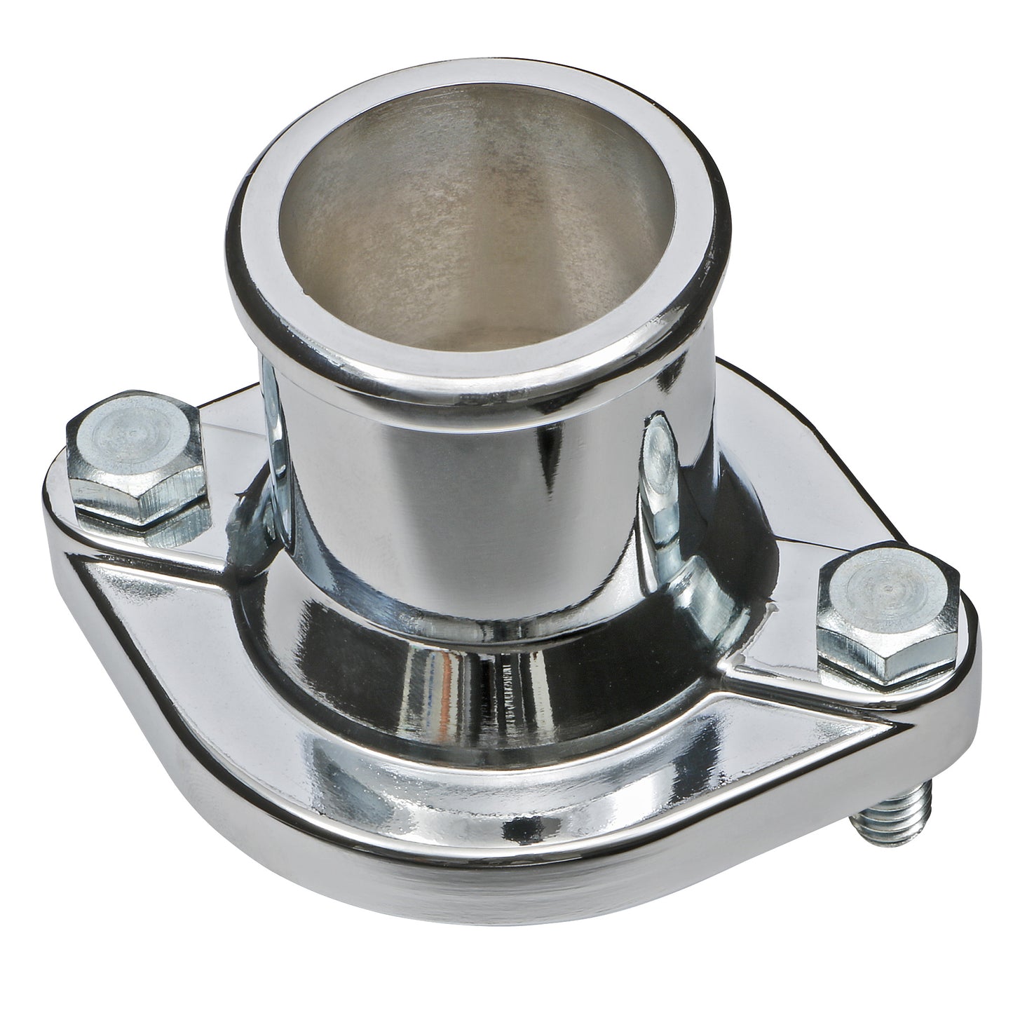 Trans-Dapt Performance Straight-Up Style Water Neck; (O-Ring Seal); Fits 1970-74 Ford 351C (5.8L)- Chrome Steel 7453