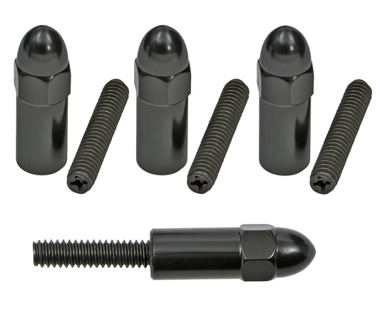 Trans-Dapt Performance 1-3/8 In. Tall, Steel Acorn-Style Valve Cover Studs; 1/4-20 Thread- Black Finish 7473