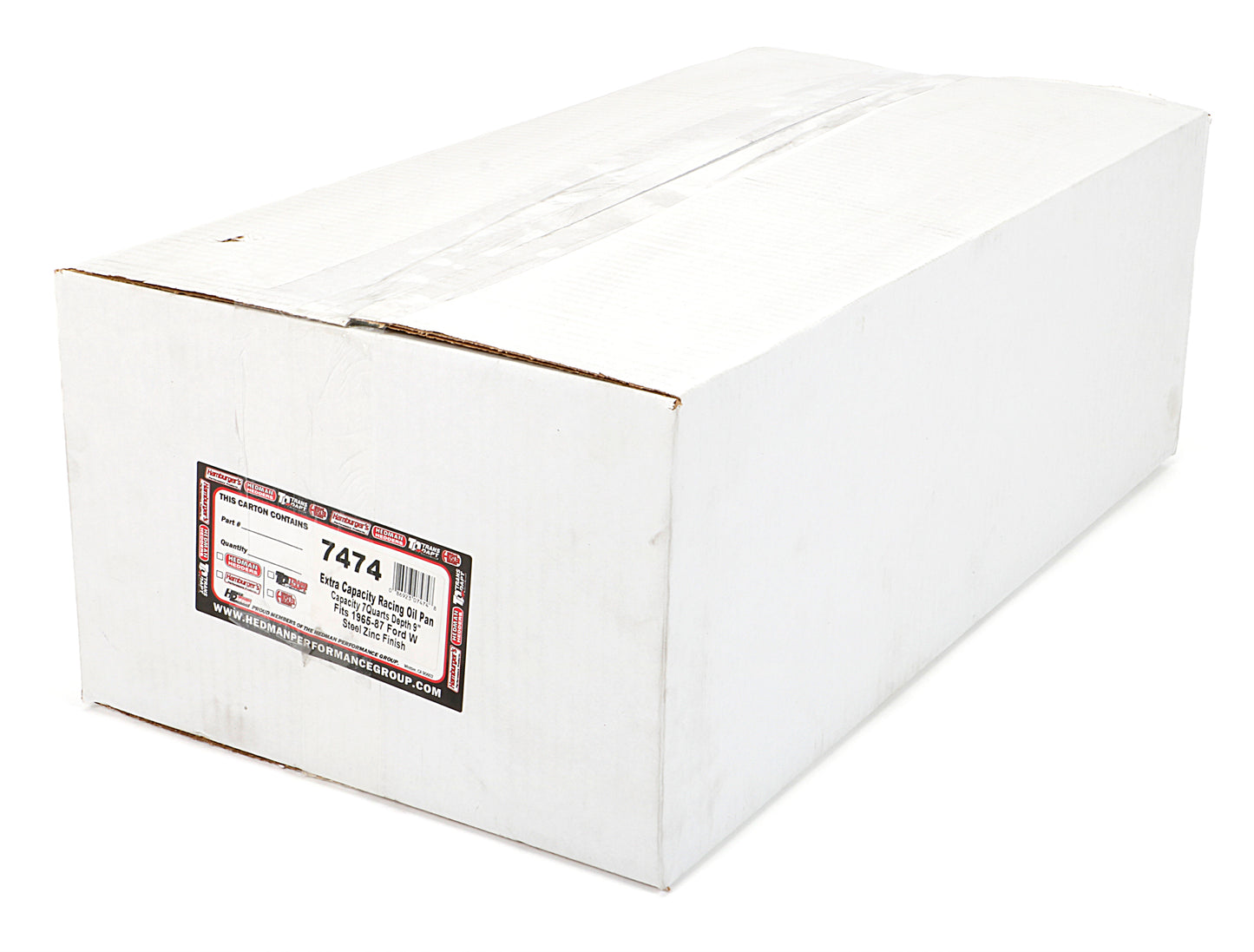 Trans-Dapt Performance Sb Ford Oil Pan 1965-1987 351W 8Qt Front Sump Zinc 7474