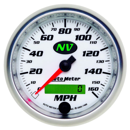 AutoMeter 3-3/8 in. SPEEDOMETER 0-160 MPH NV 7488