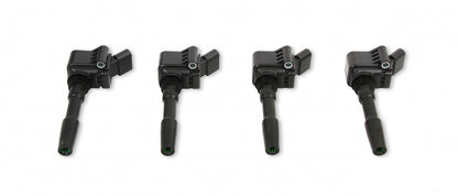 ACCEL Ignition Coils - 2014-2019 VW/Audi 1.8/2.0L Engines, 4-Pack, Black 140088K-4