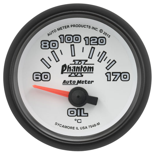 AutoMeter 2-1/16 in. OIL TEMP 60-170 C PHANTOM II 7548-M
