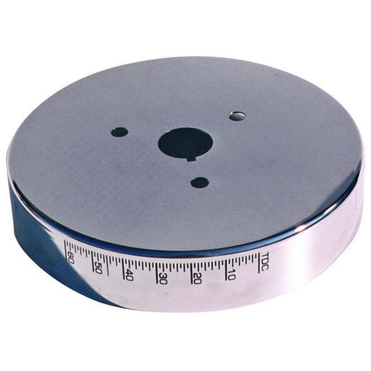 Proform Engine Harmonic Balancer Cover; For SB Chevy using 6-3/4 In. Damper; Chrome 66517CC