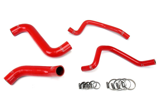 HPS Performance 3-ply Reinforced Silicone Replaces Rubber Radiator And Heater Coolant Hoses 57-1810-RED