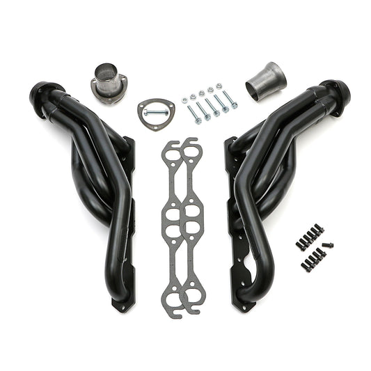 Hedman Hedders; MID-LENGTH HEADERS WITHOUT Y-PIPE FOR 1988-98 5.0L-5.7L CHEVY/GMC 1500-2500 (1/2 and 3/4 TON) PICKUP TRUCKS & SUVS 2WD & 4WD MODELS; 1-5/8 IN. TUBE DIAMETER; 3 IN. BALL & SOCKET STYLE COLLECTOR; STANDARD-DUTY UNCOATED MILD-STEEL 69430