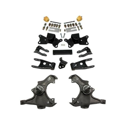 BELLTECH 726 LOWERING KITS Front And Rear Complete Kit W/O Shocks 1988- Chevrolet Silverado/Sierra C3500 (Ext Cab Dually) 3 in. F/4 in. R drop W/O Shocks