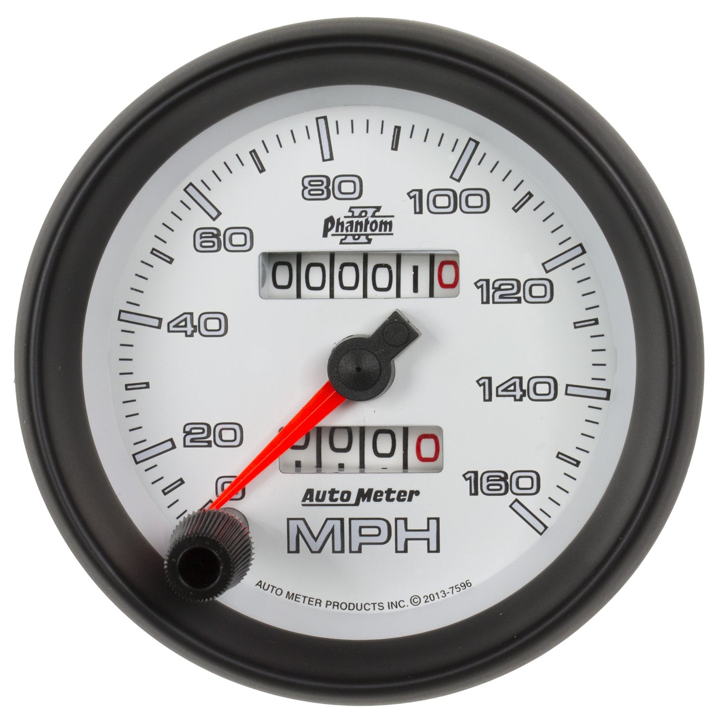 AutoMeter 3-3/8 in. SPEEDOMETER 0-160 MPH PHANTOM II 7596