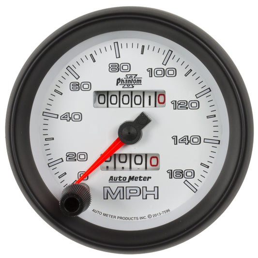AutoMeter 3-3/8 in. SPEEDOMETER 0-160 MPH PHANTOM II 7596