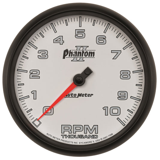 AutoMeter 5 in. IN-DASH TACHOMETER 0-10000 RPM PHANTOM II 7598