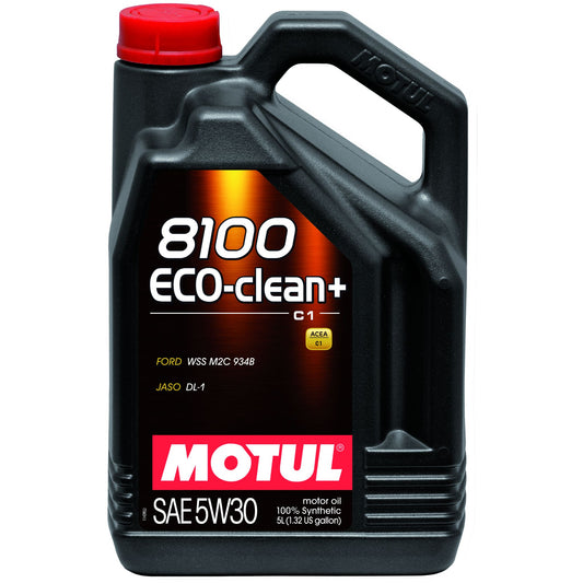 Motul 8100 ECO-CLEAN+ 5W30 - 5L - Synthetic Engine Oil 101584