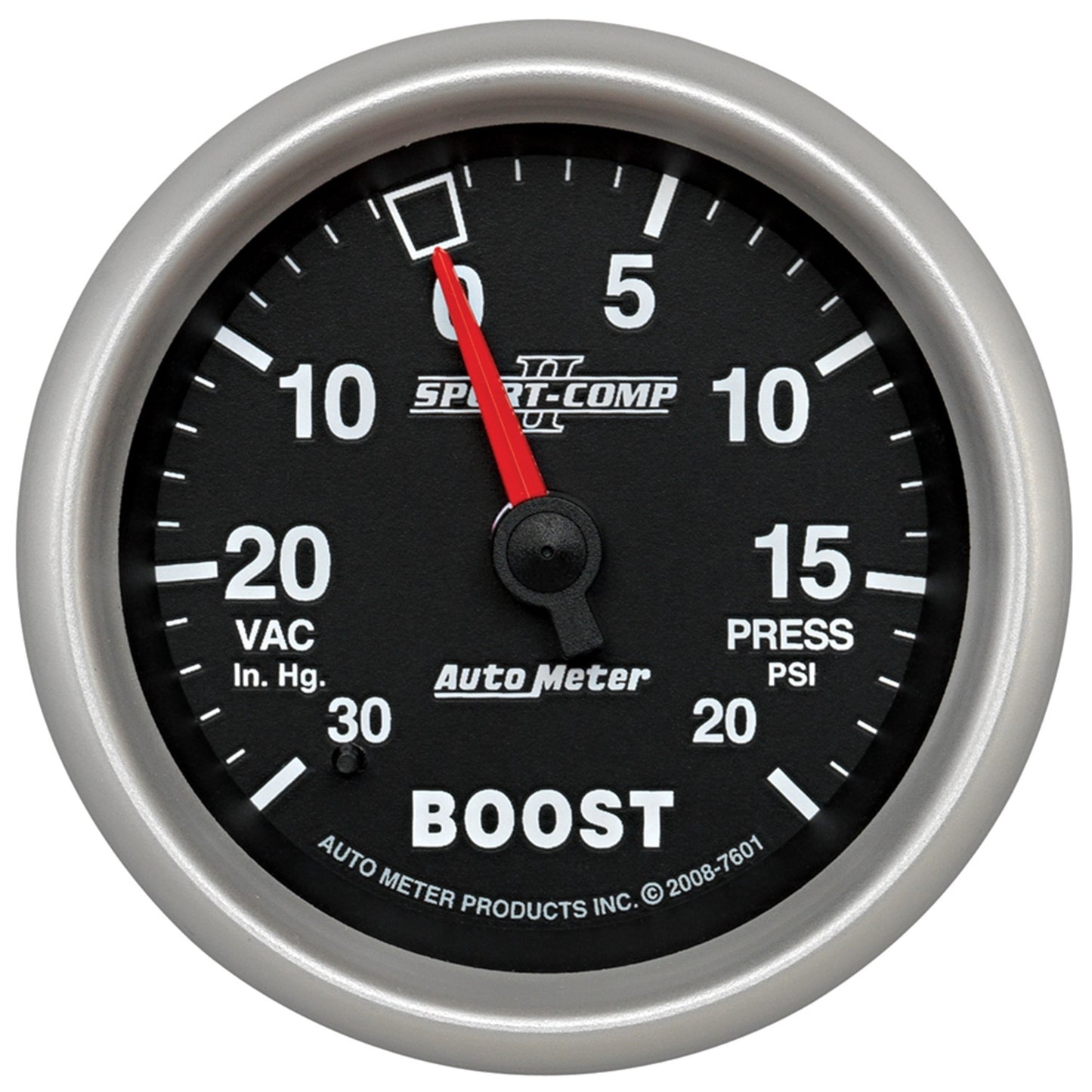 AutoMeter 2-5/8 in. BOOST/VACUUM 30 IN HG/20 PSI SPORT-COMP II 7601