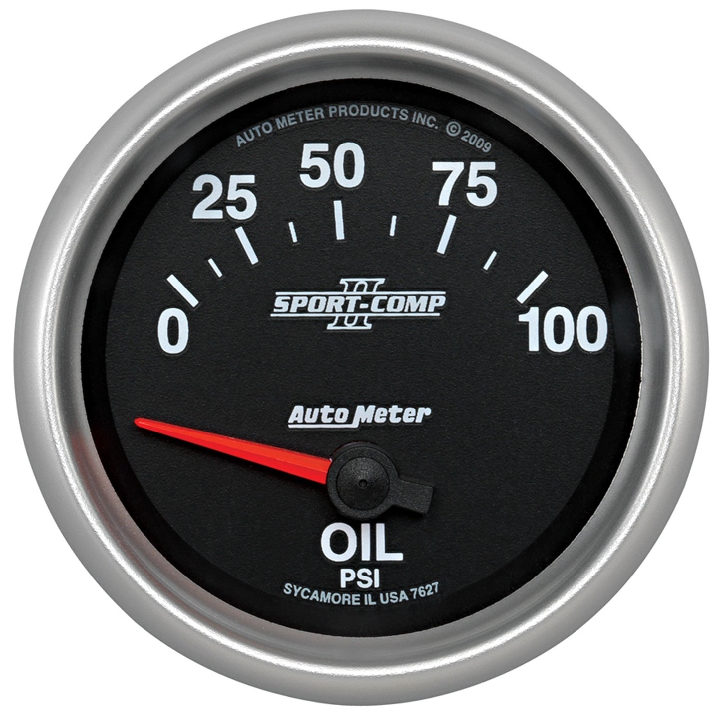 AutoMeter 2-5/8 in. OIL PRESSURE 0-100 PSI SPORT-COMP II 7627