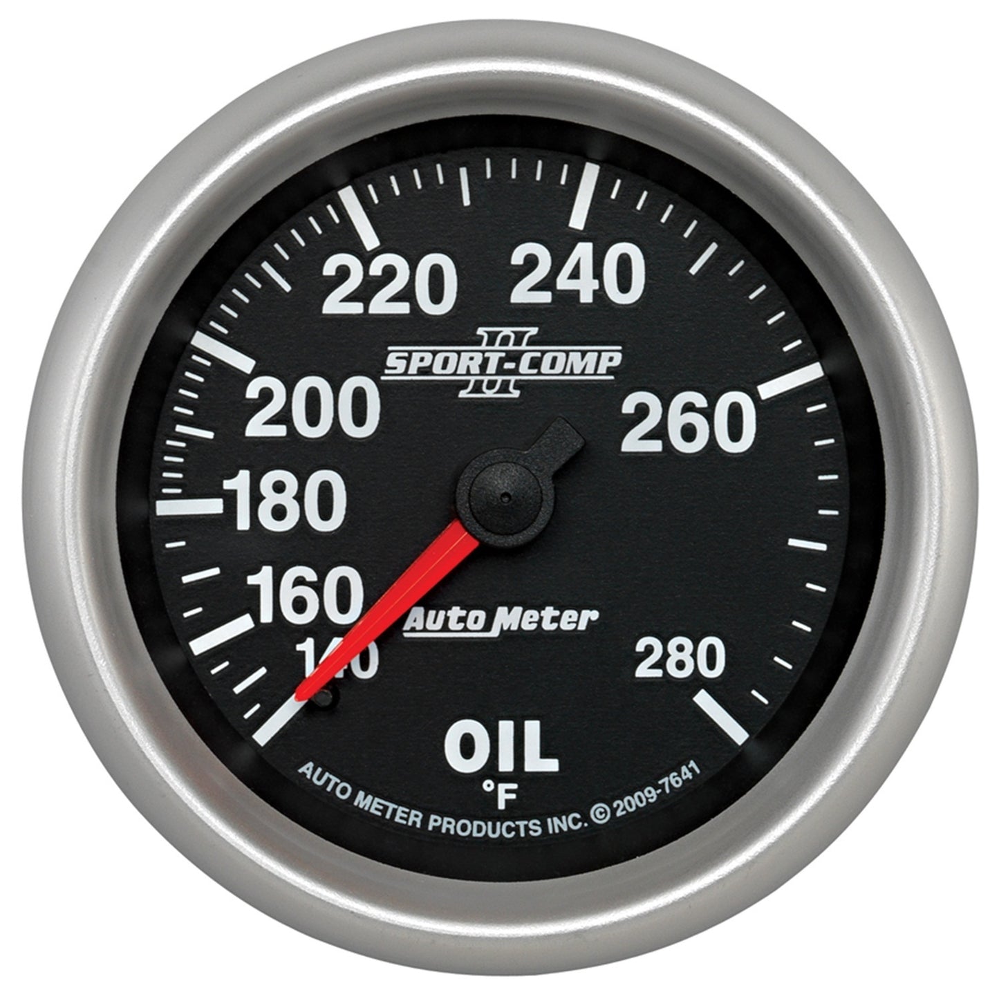 AutoMeter 2-5/8 in. OIL TEMPERATURE 140-280 Fahrenheit SPORT-COMP II 7641