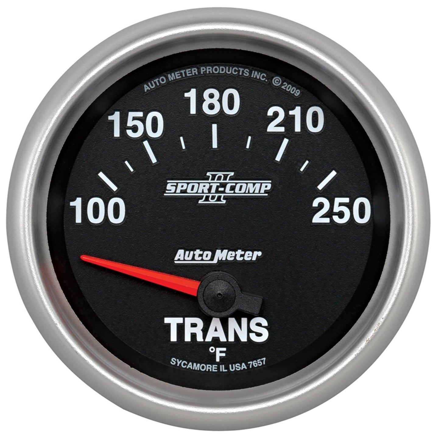 AutoMeter 2-5/8 in. TRANSMISSION TEMPERATURE 100-250 Fahrenheit SPORT-COMP II 7657