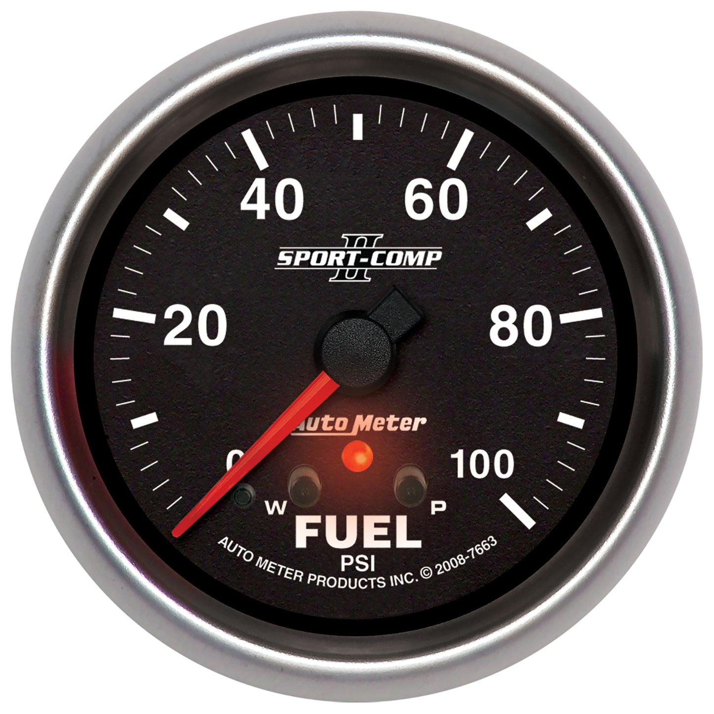 AutoMeter 2-5/8 in. FUEL PRESSURE 0-100 PSI SPORT-COMP II 7663