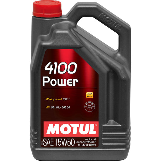 Motul 4100 POWER 15W50 - 5L - Technosynthese Oil 100273