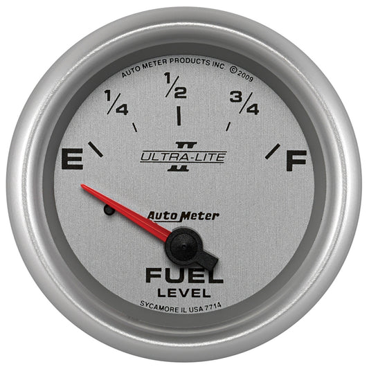 AutoMeter 2-5/8 in. FUEL LEVEL 0-90 O GM SSE ULTRA-LITE II 7714