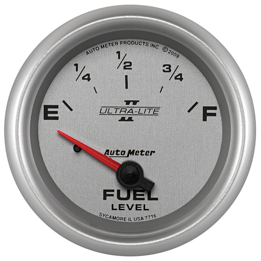 AutoMeter 2-5/8 in. FUEL LEVEL 240-33 O SSE ULTRA-LITE II 7716